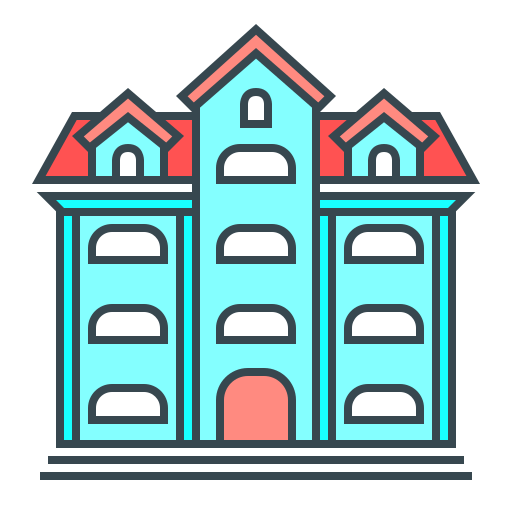 Здание Generic color lineal-color иконка