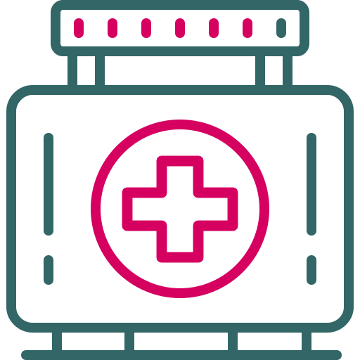 scatola medica Generic color outline icona
