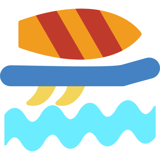 prancha de surfe Generic color fill Ícone