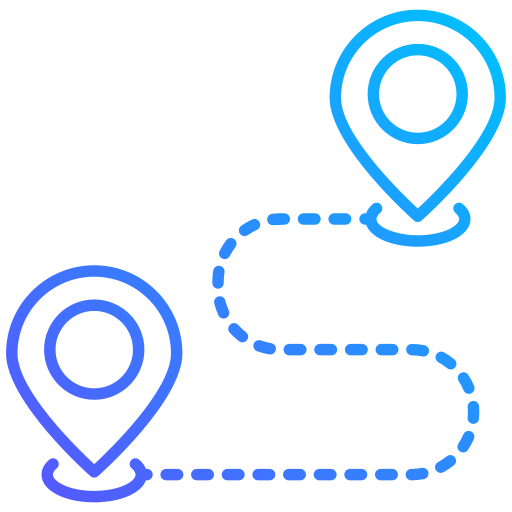 destination Generic gradient outline Icône