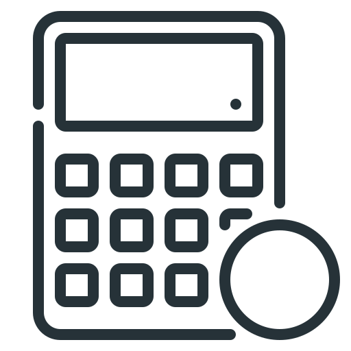 Credit calculator Generic outline icon