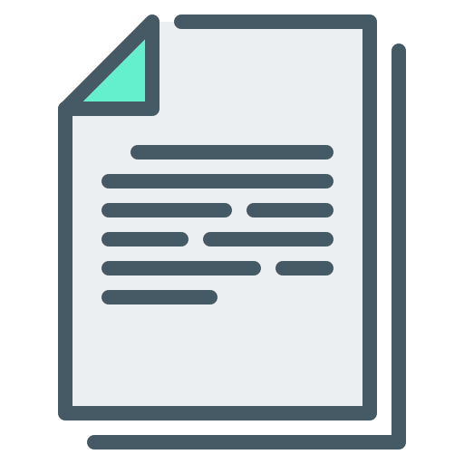 Paper Generic color lineal-color icon