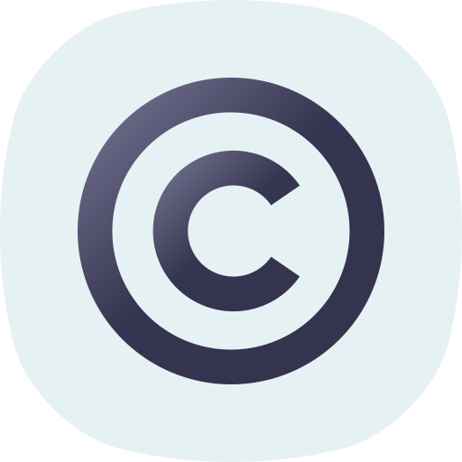 Copyright Generic gradient fill icon