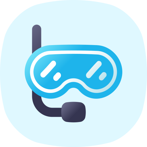 Diving goggles Generic gradient fill icon
