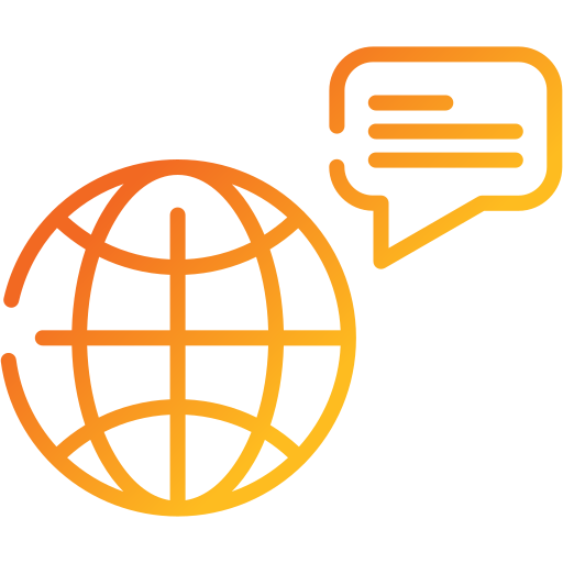 Global service Generic gradient outline icon