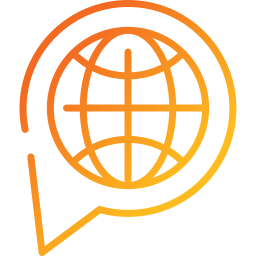 servicio global Generic gradient outline icono
