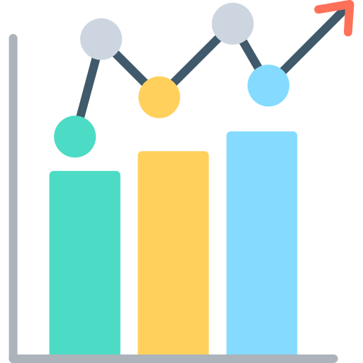 grafico a barre Generic color fill icona