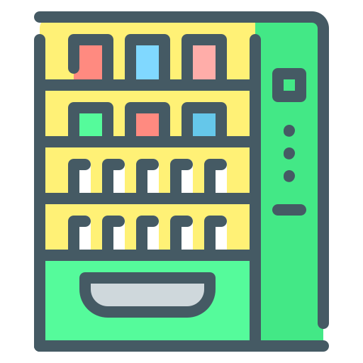 automat z przekąskami Generic color lineal-color ikona