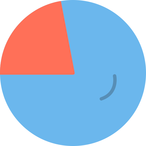 circulaire grafiek Generic color fill icoon