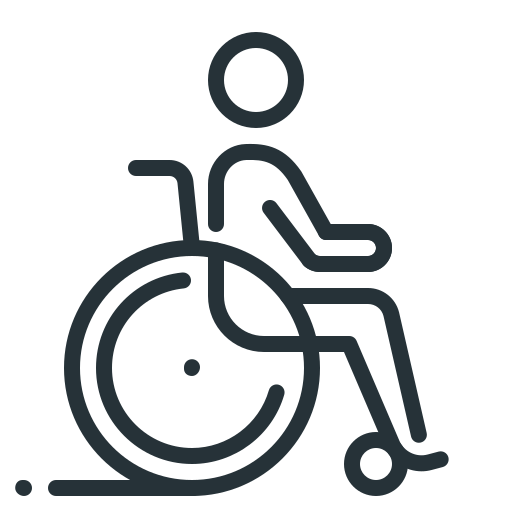Инвалидная коляска Generic outline иконка
