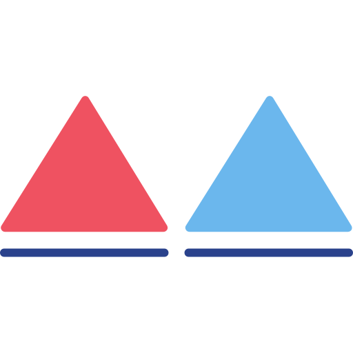 triangles Generic color fill Icône