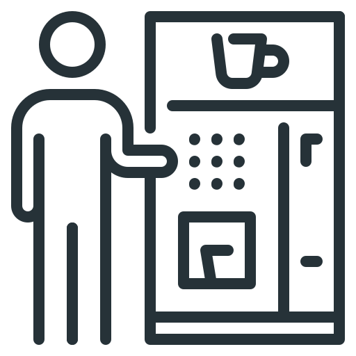 distributore automatico di caffè Generic outline icona