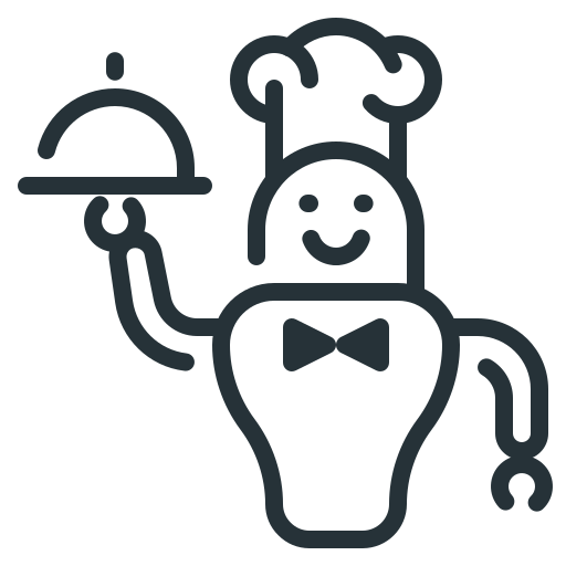 Chef robot Generic outline icon
