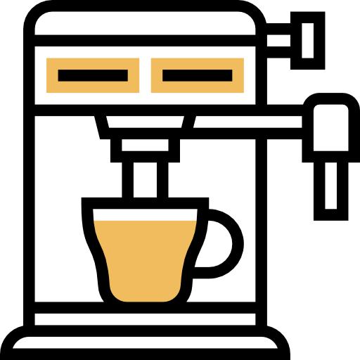 커피 메이커 Meticulous Yellow shadow icon