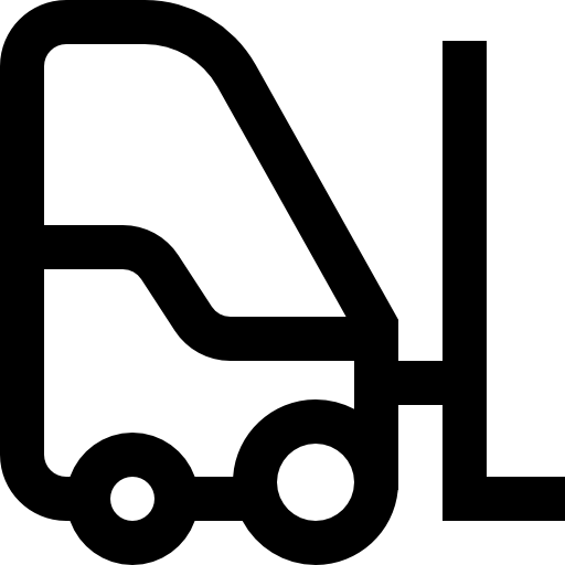 フォークリフト Super Basic Straight Outline icon