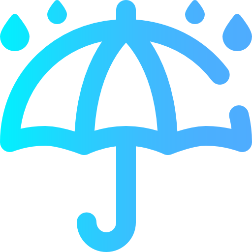 Rain Super Basic Omission Gradient icon