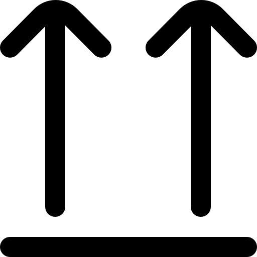 위쪽 화살표 Super Basic Omission Outline icon