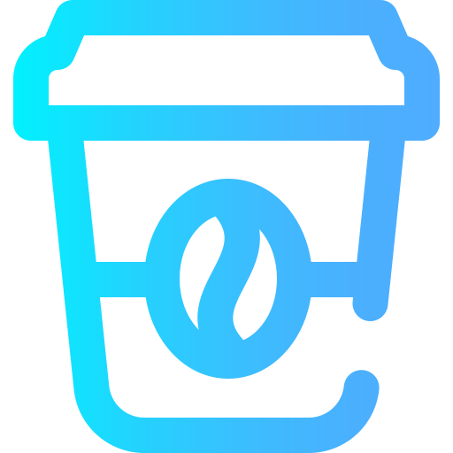 caffè Super Basic Omission Gradient icona