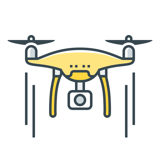 cuadricóptero Generic color lineal-color icono