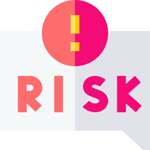 Risk assessment Basic Straight Flat icon