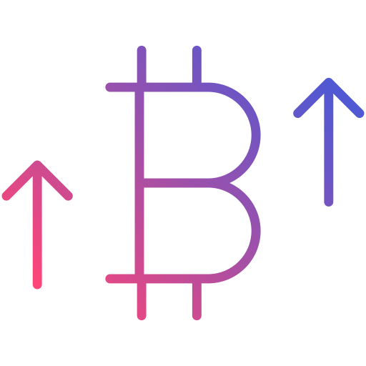 Bitcoin Generic gradient outline icon