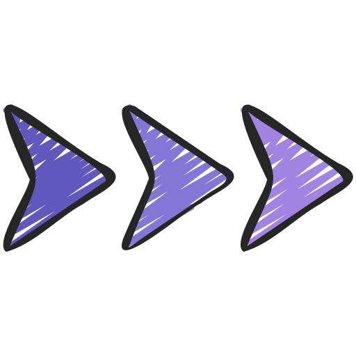 trzy strzałki Juicy Fish Sketchy ikona