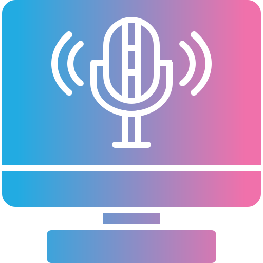 podcast Generic gradient fill icono