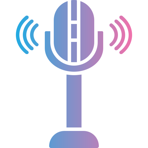 microfoon Generic gradient fill icoon