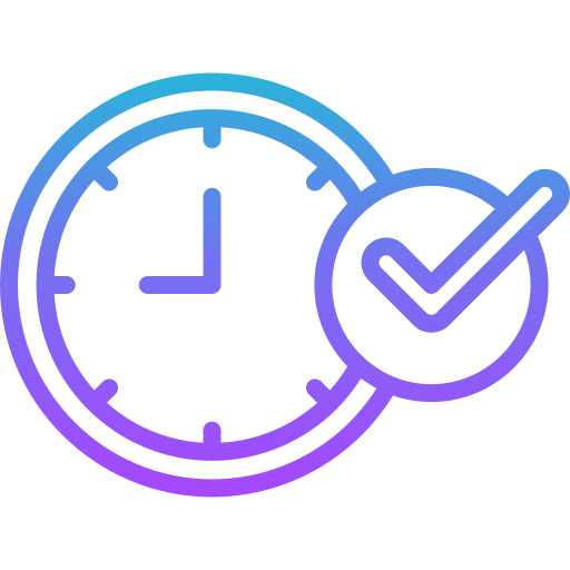 On time Generic gradient outline icon