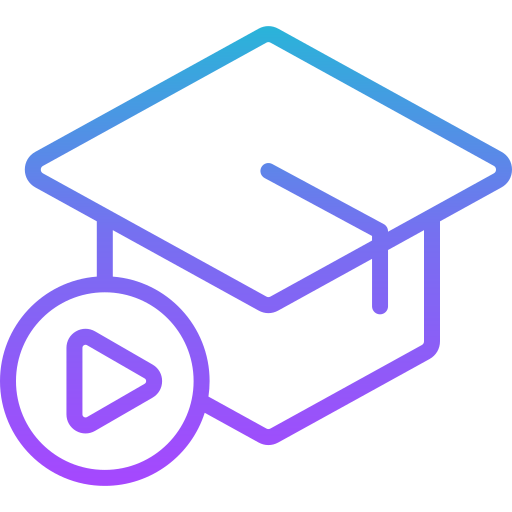 Educational video Generic gradient outline icon