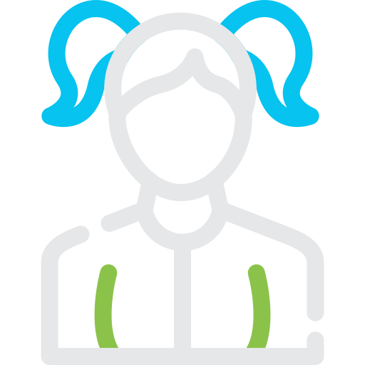 Girl Generic color outline icon