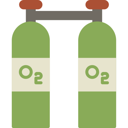 酸素ボンベ Generic color fill icon