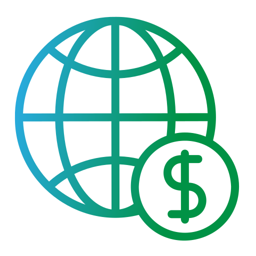 economia global Generic gradient outline icono