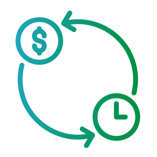 Время - деньги Generic gradient outline иконка