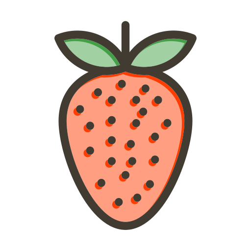 Strawberry Generic color lineal-color icon