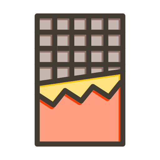 barra de chocolate Generic color lineal-color icono