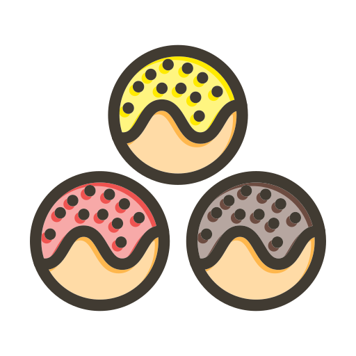 takoyaki Generic color lineal-color icoon