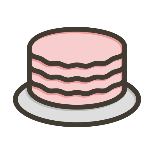 Strawberry cake Generic color lineal-color icon