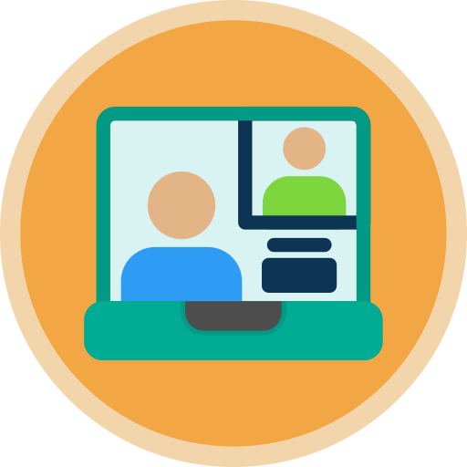 Online meeting Generic color fill icon