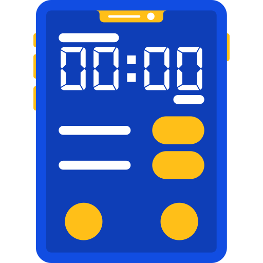 reloj Generic color fill icono