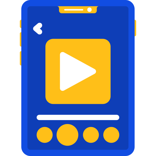 video Generic color fill icon