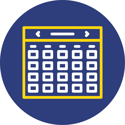 calendario Generic color fill icono