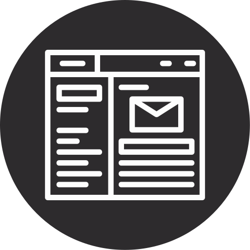 Mail Generic black fill icon