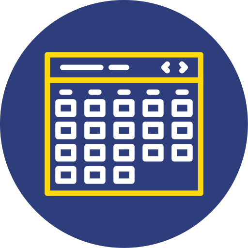 Calendar Generic color fill icon