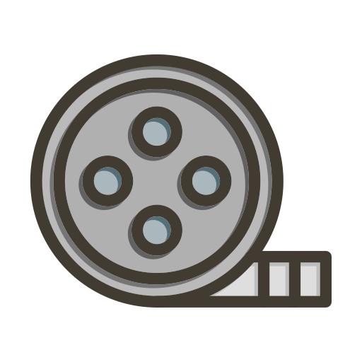 Film reel Generic color lineal-color icon