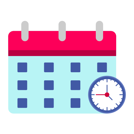 Schedule Generic color fill icon