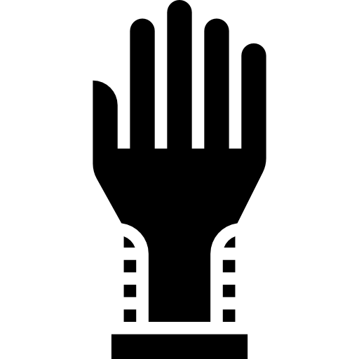 guante Meticulous Glyph icono