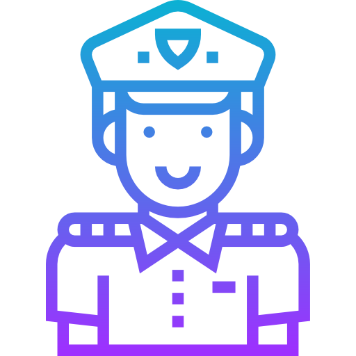 Police officer Meticulous Gradient icon