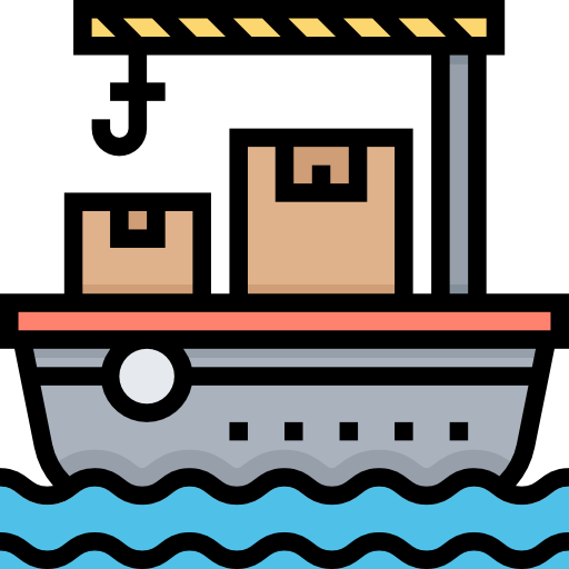 Грузовое судно Meticulous Lineal Color иконка