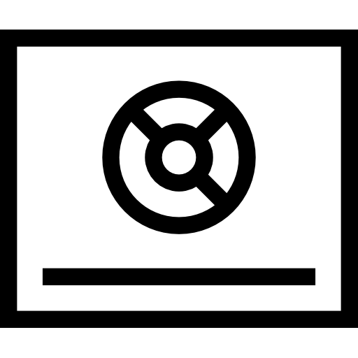 gráfico circular Pictogramer Outline icono